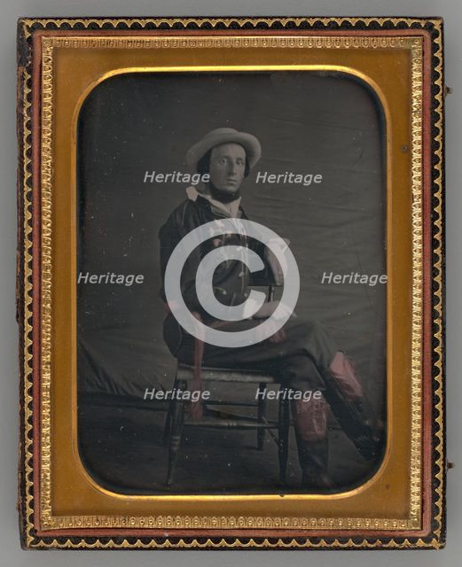 Untitled (Portrait of Seated Man), 1853. Creator: Unknown.