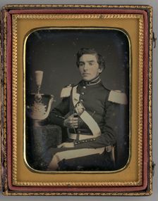 Untitled (Portrait of Seated Man), 1853. Creator: Unknown