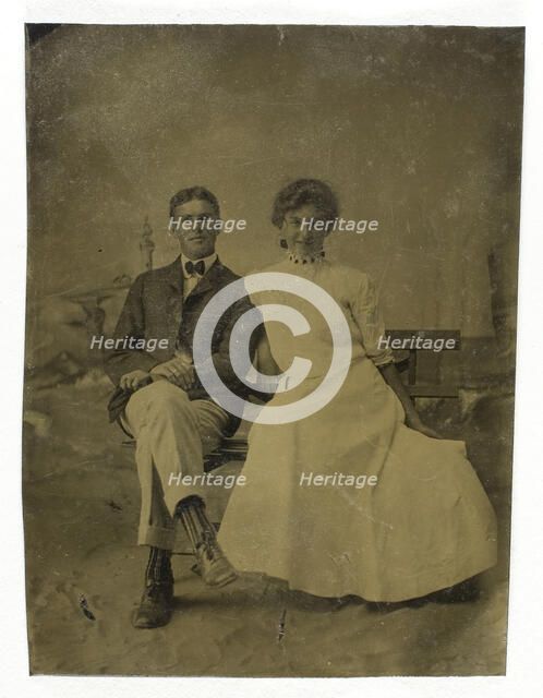 Untitled (Portrait of Seated Man and Woman), 1850/99. Creator: Unknown.