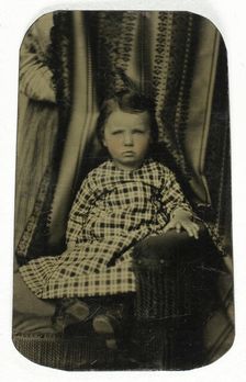 Untitled (Portrait of Seated Girl), 1850/99. Creator: Unknown