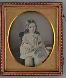 Untitled (Portrait of Seated Girl), 1855. Creator: Lorenzo G. Chase