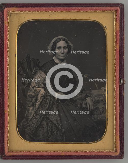 Untitled (Portrait of Seated Woman), 1860. Creator: Unknown.