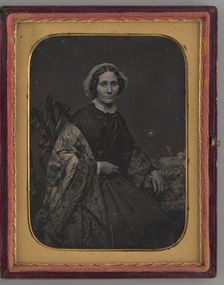 Untitled (Portrait of Seated Woman), 1860. Creator: Unknown