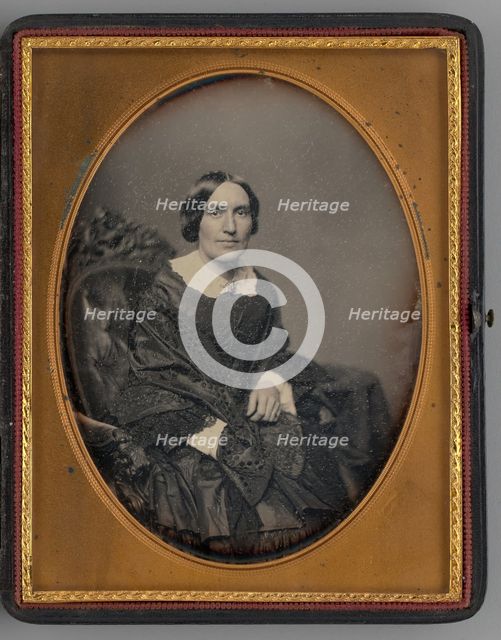 Untitled (Portrait of Seated Woman), 1860. Creator: John Adams Whipple.