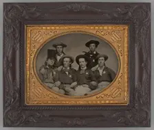 Untitled (Portrait of Six Men), 1870. Creator: Unknown