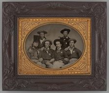 Untitled (Portrait of Six Men), 1870. Creator: Unknown