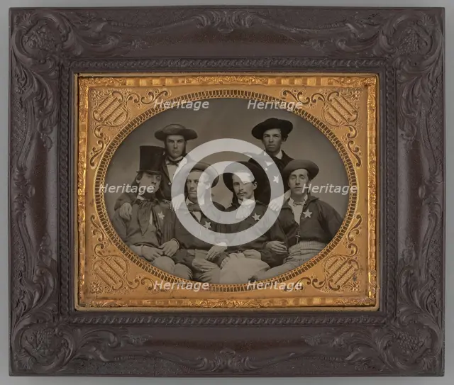 Untitled (Portrait of Six Men), 1870. Creator: Unknown.