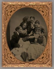 Untitled (Portrait of Six Women), 1866. Creator: Unknown