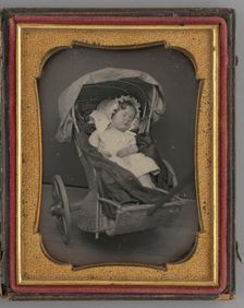 Untitled (Portrait of Sleeping Baby), 1851. Creator: Unknown