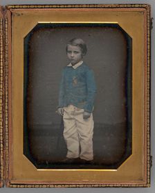 Untitled (Portrait of Standing Boy), 1848. Creator: Jesse Harrison Whitehurst
