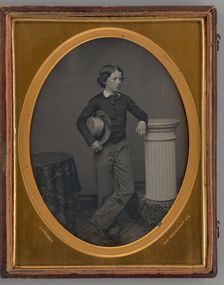 Untitled (Portrait of Standing Boy), 1857. Creator: Jeremiah Gurney