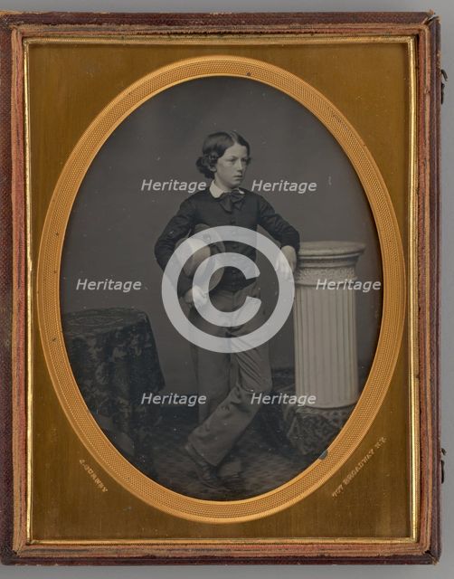 Untitled (Portrait of Standing Boy), 1857. Creator: Jeremiah Gurney.