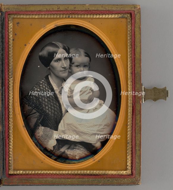 Untitled (Portrait of Woman Holding a Baby), 1862. Creator: Unknown.