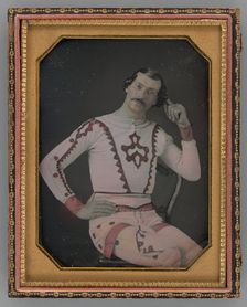 Untitled (Portrait of William G. Worrell of Welch’s National Circus), 1855. Creator: Unknown