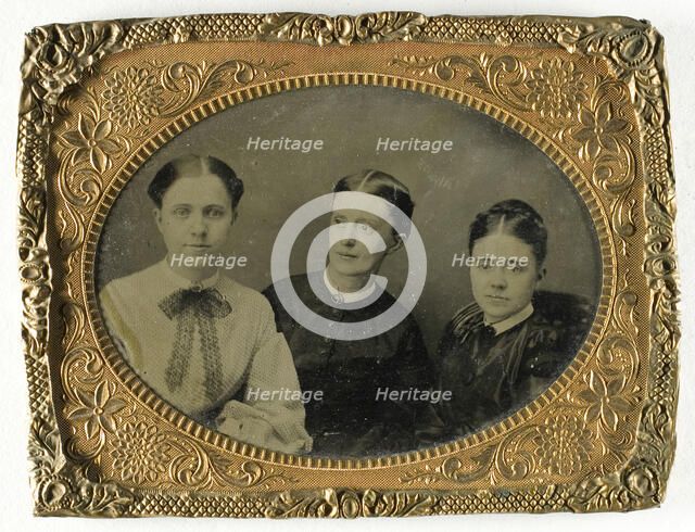 Untitled (Portrait of Three Women), 1850/99. Creator: Unknown.