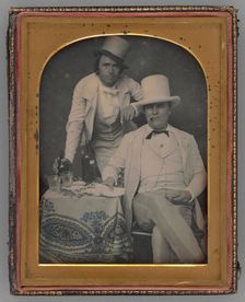 Untitled (Portrait of Two Men), 1855. Creator: Jesse Harrison Whitehurst