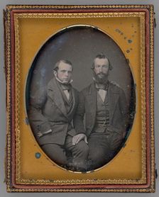 Untitled (Portrait of Two Men), 1855. Creator: Robert H. Vance