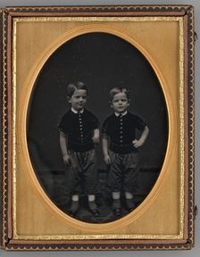 Untitled (Portrait of Two Boys), 1858. Creator: Unknown