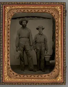 Untitled (Portrait of Two Standing Men), 1870. Creator: Unknown
