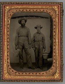 Untitled (Portrait of Two Standing Men), 1870. Creator: Unknown
