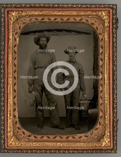 Untitled (Portrait of Two Standing Men), 1870. Creator: Unknown.