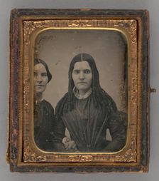 Untitled (Portrait of Two Women), 1850s. Creator: Unknown