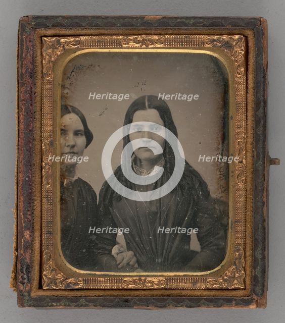 Untitled (Portrait of Two Women), 1850s. Creator: Unknown.
