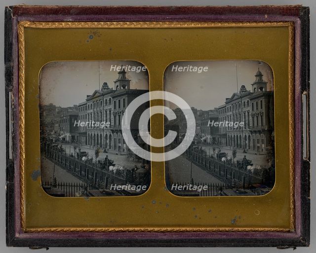 Untitled (Portsmouth Square, San Francisco), 1853. Creator: Robert H. Vance.