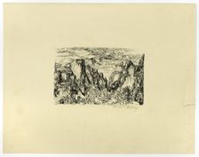 Untitled (possibly Caesar and His Legions), c. 1881. Creator: Rodolphe Bresdin