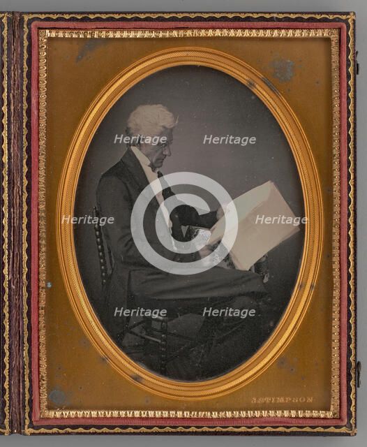 Untitled (possibly 'Honest John' Davis, Governor of Massachusetts), 1857. Creator: John Stimpson.