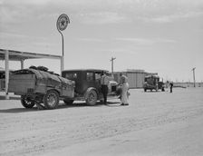 [Untitled, possibly related to: Family of nine from near Fort Smith, Arkansas], 1937. Creator: Dorothea Lange