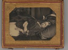 Untitled (Post Mortem Portrait of a Girl), 1855. Creator: Unknown