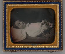 Untitled (Post-Mortem Portrait of a Girl), 1855. Creator: Unknown
