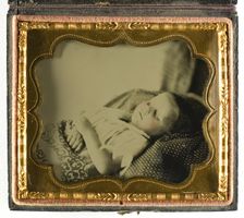Untitled (Postmortem of Child), 1850/74. Creator: Unknown