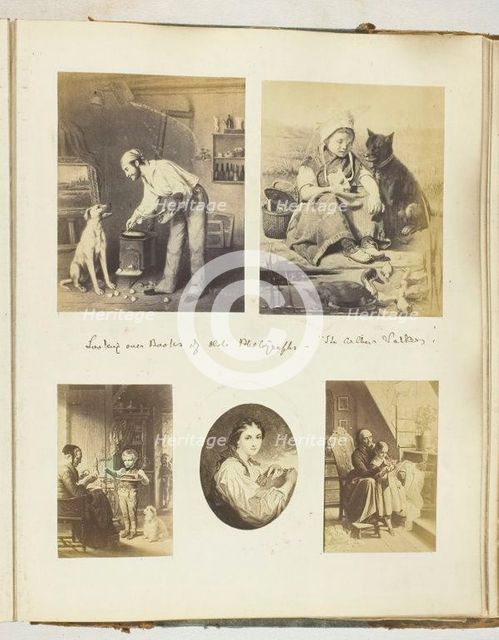 Untitled [page of illustrations], 1855/68.  Creator: Georgina Cowper.