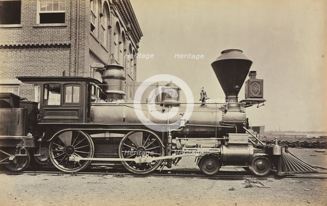 Untitled (Pennsylvania Railroad Engine), c. 1868. Creator: Unknown.