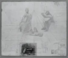 (Untitled) (Perspective Study for Illustration for Magazine Story, "Mr. Neelus Peeler's Conditions") Creator: Thomas Eakins