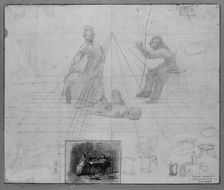 (Untitled) (Perspective Study for Illustration for Magazine Story, "Mr. Neelus Peeler's Conditions") Creator: Thomas Eakins