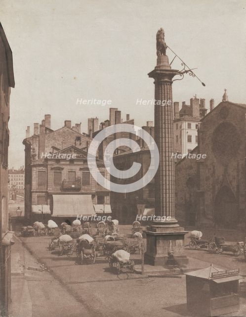 Untitled (Place des Cordeliers), c. 1852-1853. Creator: Louis-Antoine Froissart (French, 1815-1860).