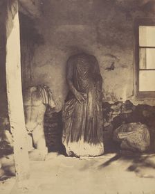 Untitled [Roman sculptures, Cherchell Museum], 1856. Creator: John Beasley Greene