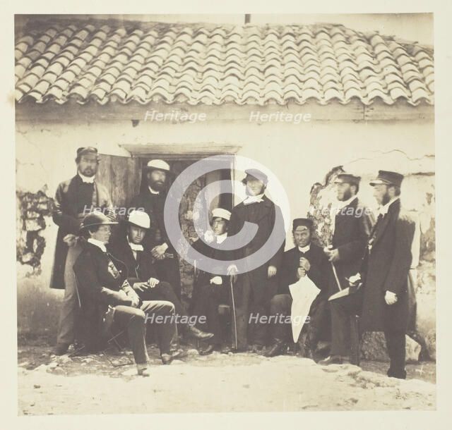 Untitled [Reverend Henry Press and clergy], 1855.  Creator: Roger Fenton.