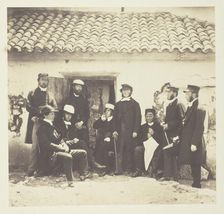 Untitled [Reverend Henry Press and clergy], 1855. Creator: Roger Fenton