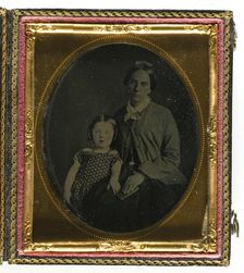 Untitled (Woman and Little Girl), 1855/75. Creator: Unknown