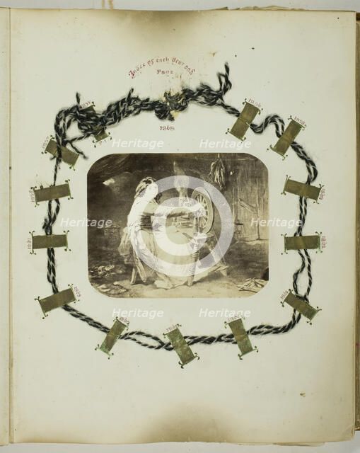 Untitled [woman spinning], 1855/68. Creator: Georgina Cowper.