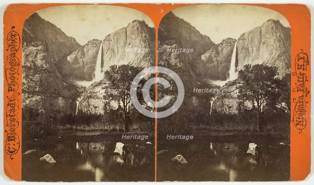 Untitled [waterfall], 1863/1903.  Creator: Charles Bierstadt.