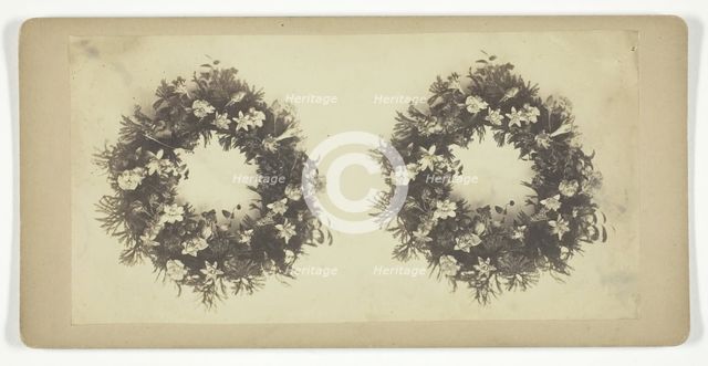 Untitled [wreath], mid 19th century.  Creator: William W. Culver.