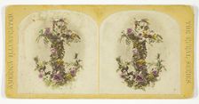Untitled [wreath in the shape of an anchor], late 19th century. Creator: Unknown