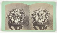 Untitled [wreath with the name Edward], 1875-1899. Creator: Unknown