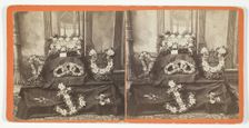 Untitled [wreaths, one in the shape of an anchor], 1875/99. Creator: Unknown