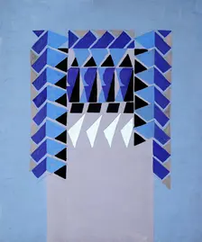 Untitled (Textile design no I), c1925. Creator: Frances Hodgkins